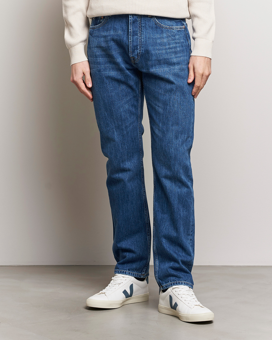 Men |  | J.Lindeberg | Cody Slub Regular Jeans Mid Blue