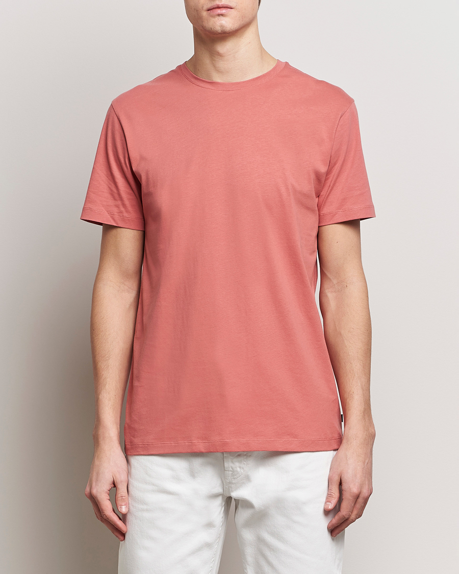 Men | T-Shirts | J.Lindeberg | Sid Basic T-Shirt Dusty Cedar