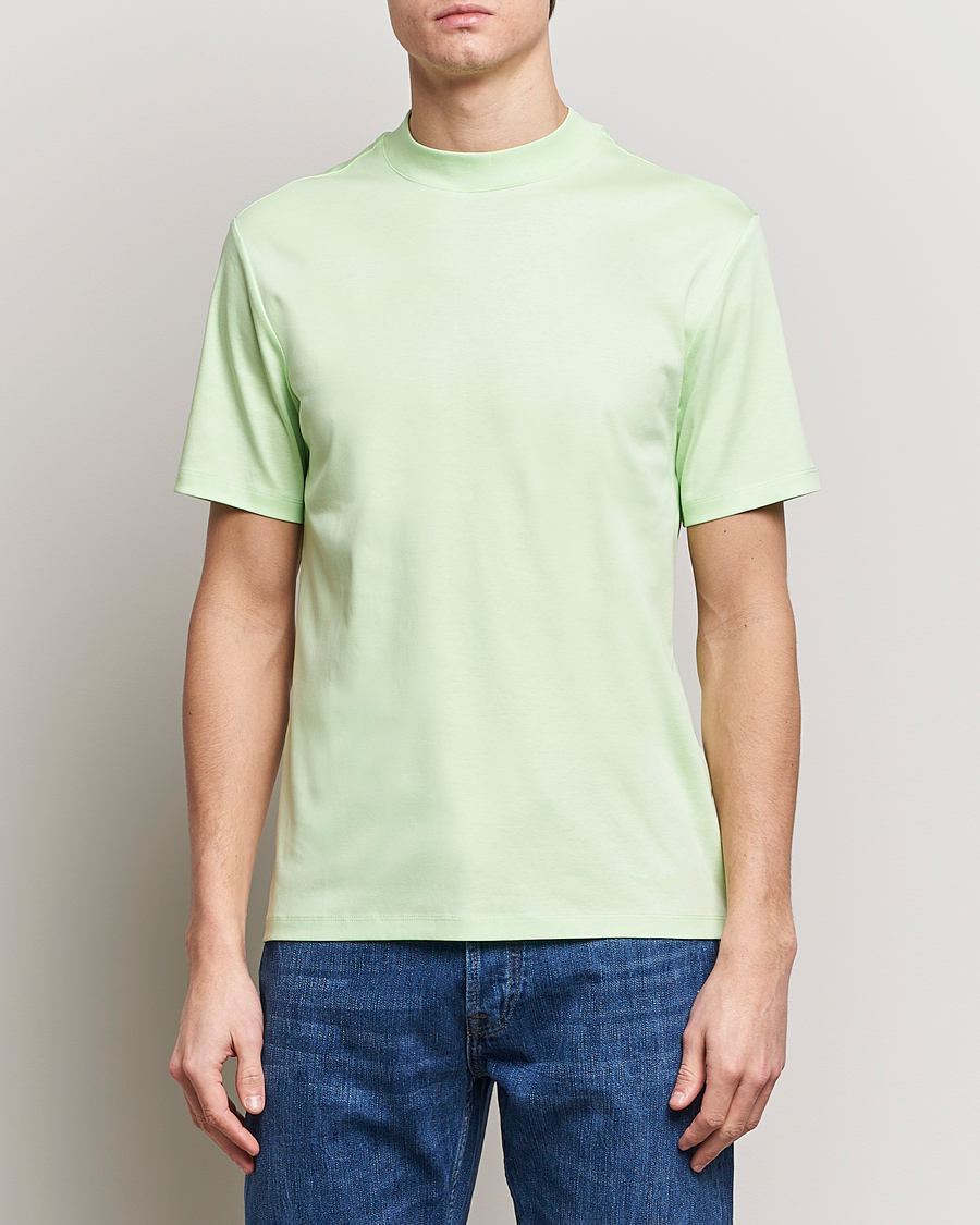 Men |  | J.Lindeberg | Ace Mock Neck T-Shirt Paradise Green