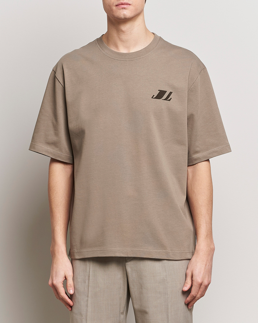 Men | Short Sleeve T-shirts | J.Lindeberg | Cameron Loose T-Shirt Walnut