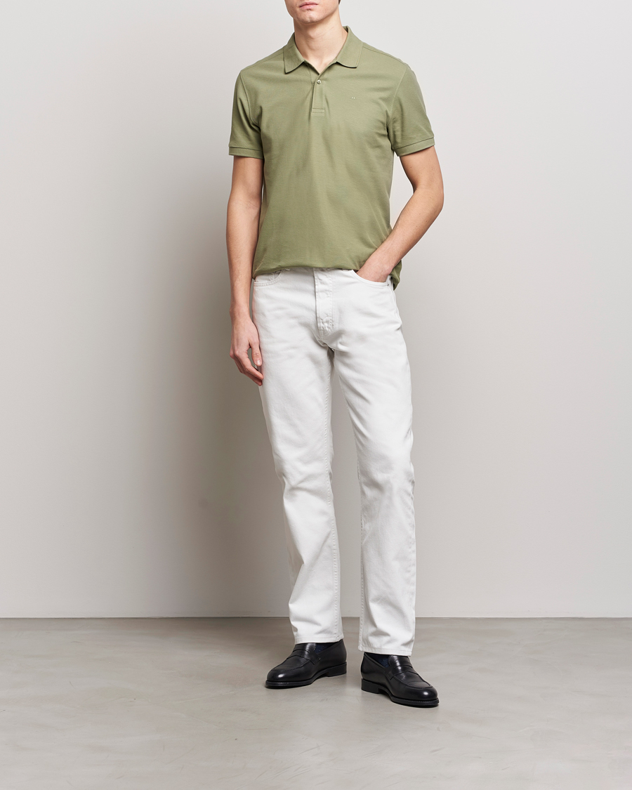 Men | Polo Shirts | J.Lindeberg | Troy Polo Shirt Oil Green