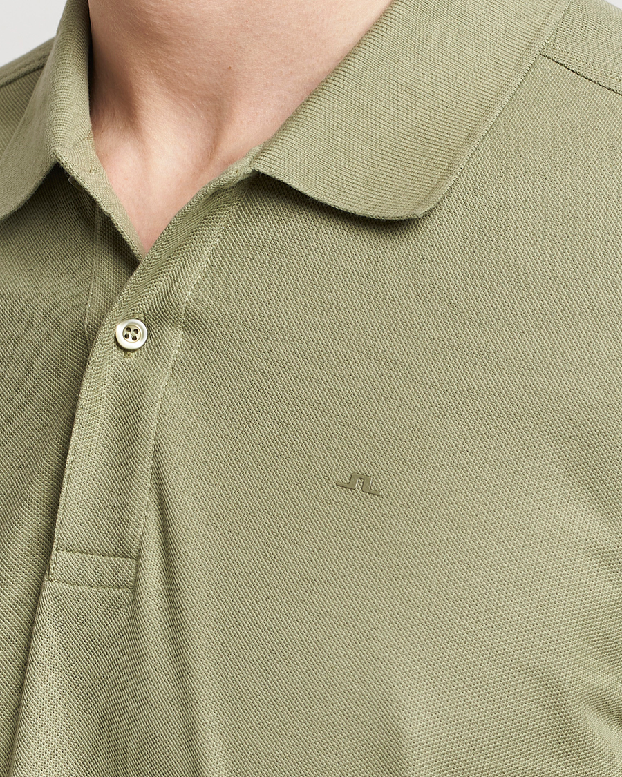 Men | Polo Shirts | J.Lindeberg | Troy Polo Shirt Oil Green
