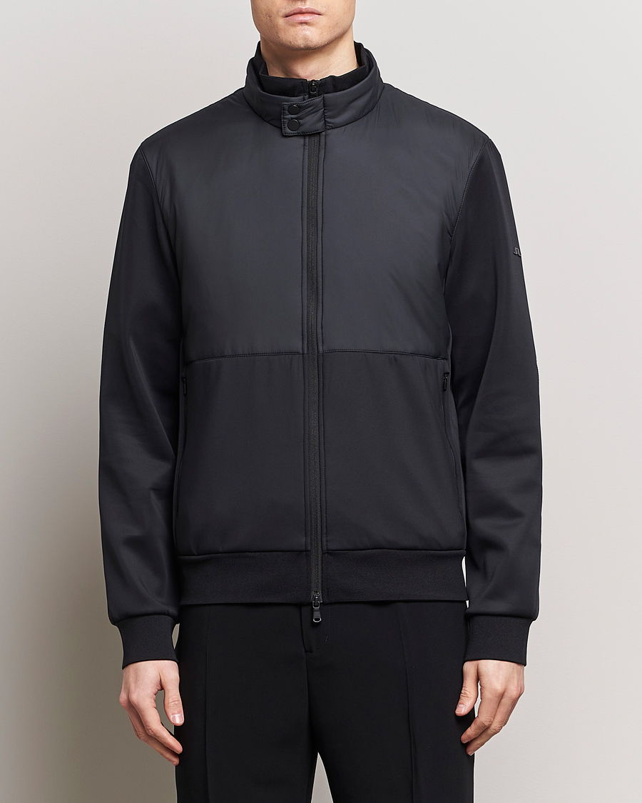 Men | Clothing | J.Lindeberg | Dovid Hybrid Jacket Black
