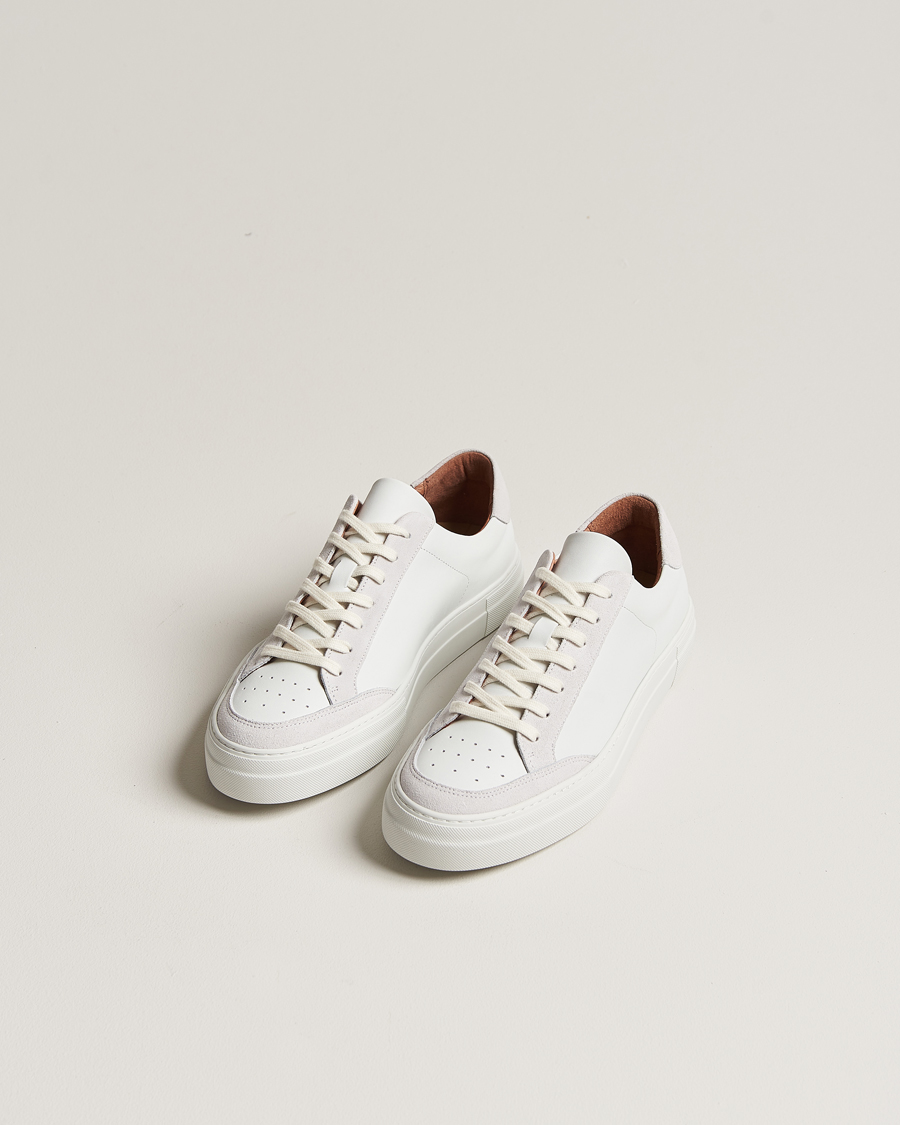 Men |  | J.Lindeberg | Art Signature Leather Sneaker White
