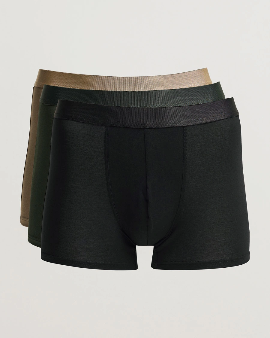 Men | Underwear & Socks | CDLP | 3-Pack Boxer Briefs Black/Army Green/Golden Clay