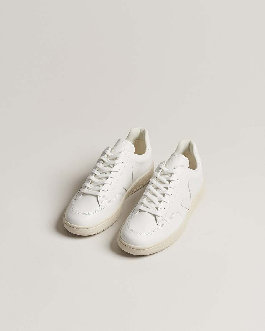Men | Veja | Veja | V-12 Leather Sneaker Extra White