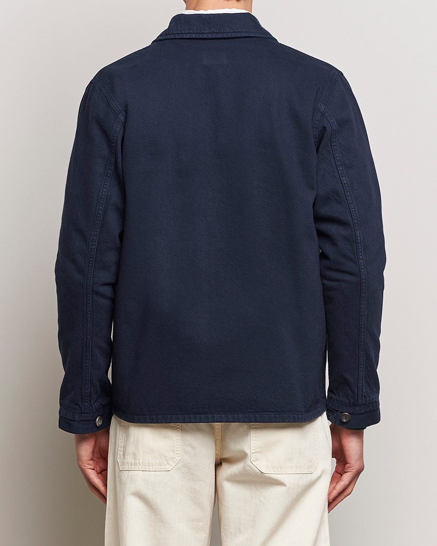 Men | Shirts | Drake's | Cotton Field Shirt Navy