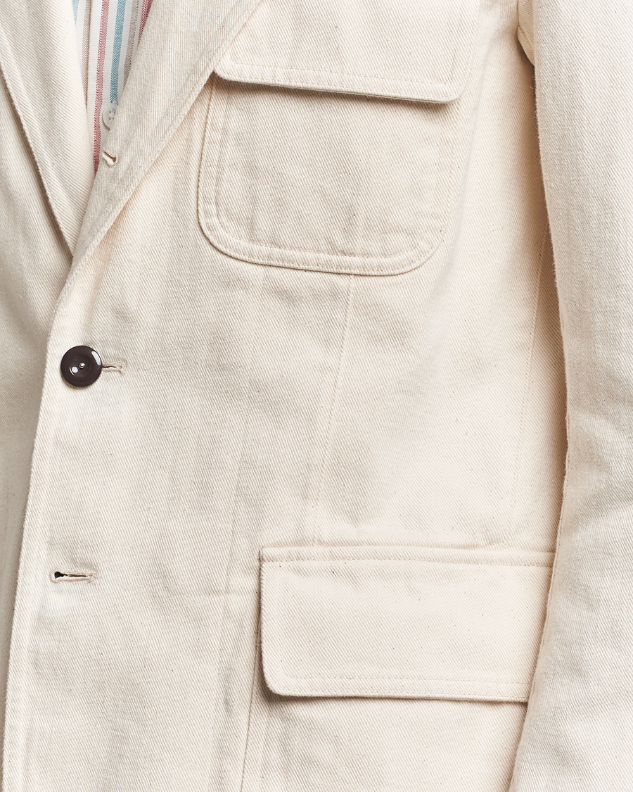 Drake's MKIV Denim Games Blazer Ecru at CareOfCarl.com