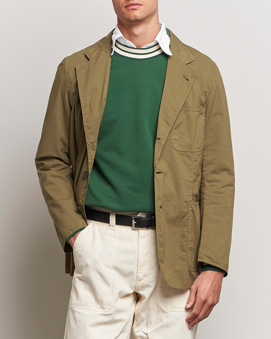 Drake's MKVIII Lightweight Double Games Blazer Olive at CareOfCarl.com
