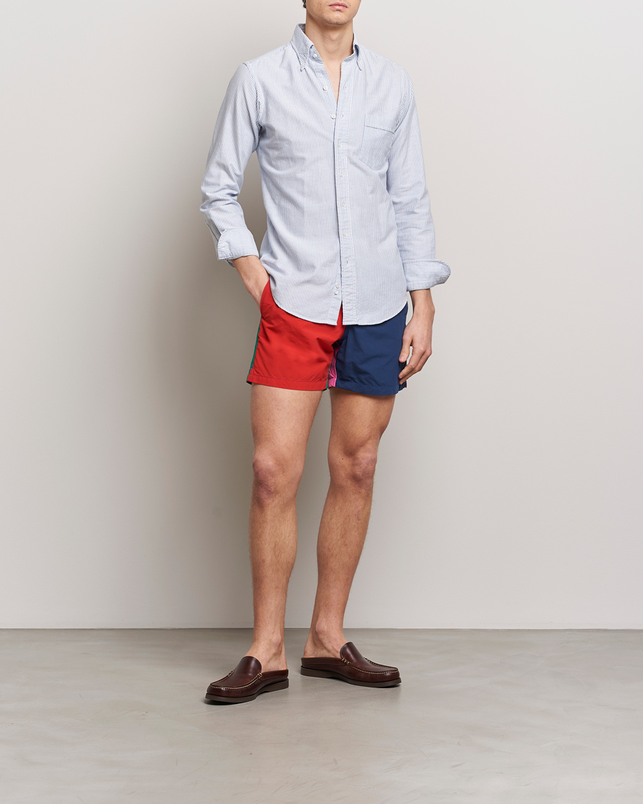 Men | Swimwear | Drake's | Colourblock Swimshorts Multi