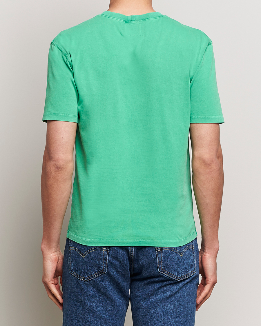 Men | T-Shirts | Drake's | Washed Hiking T-Shirt Green