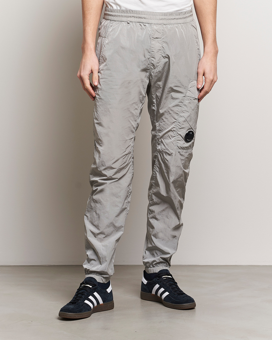 Men | Cargo Trousers | C.P. Company | Chrome - R Cargo Lens Trousers Light Grey