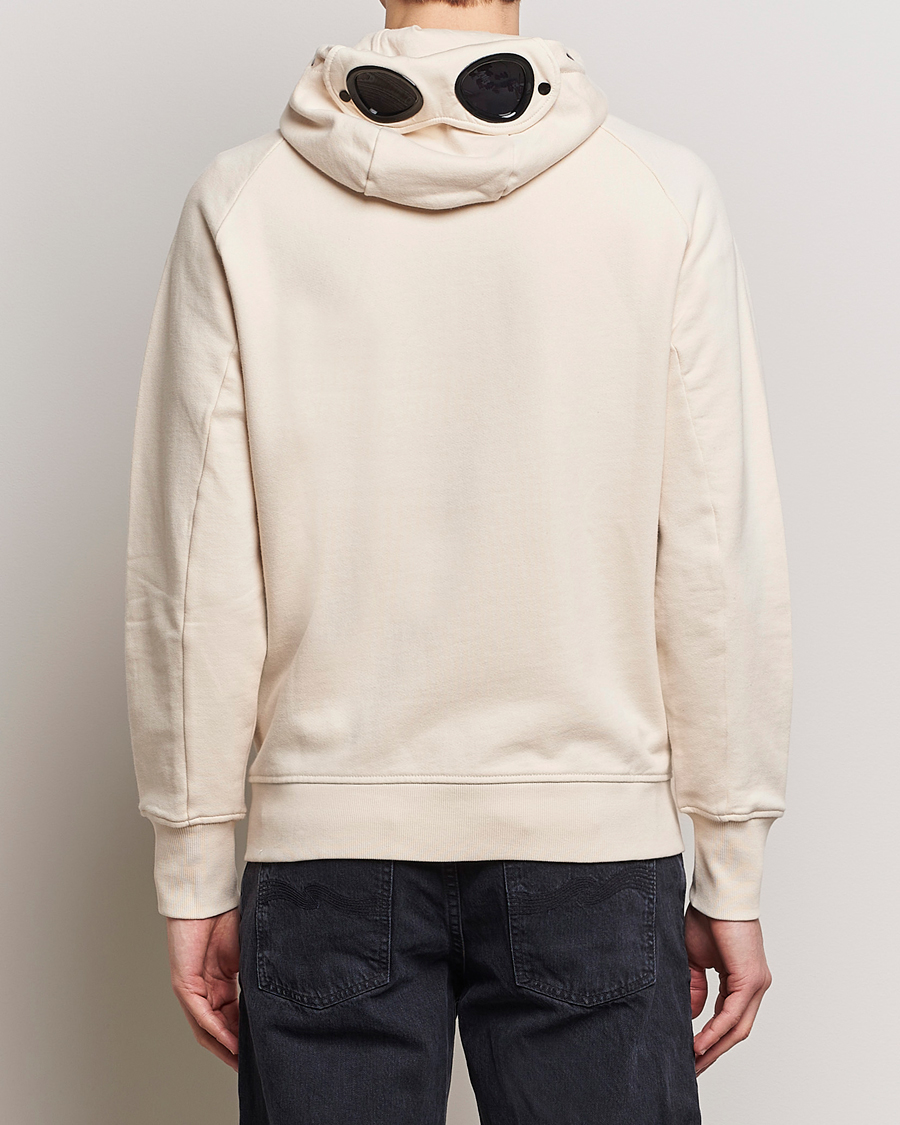 ジャケット・アウター CP company Gabardine Full Zip Hoodie L33 C.P. Company Diagonal Raised Fleece Full Zip Goggle Hoodie Ecru at