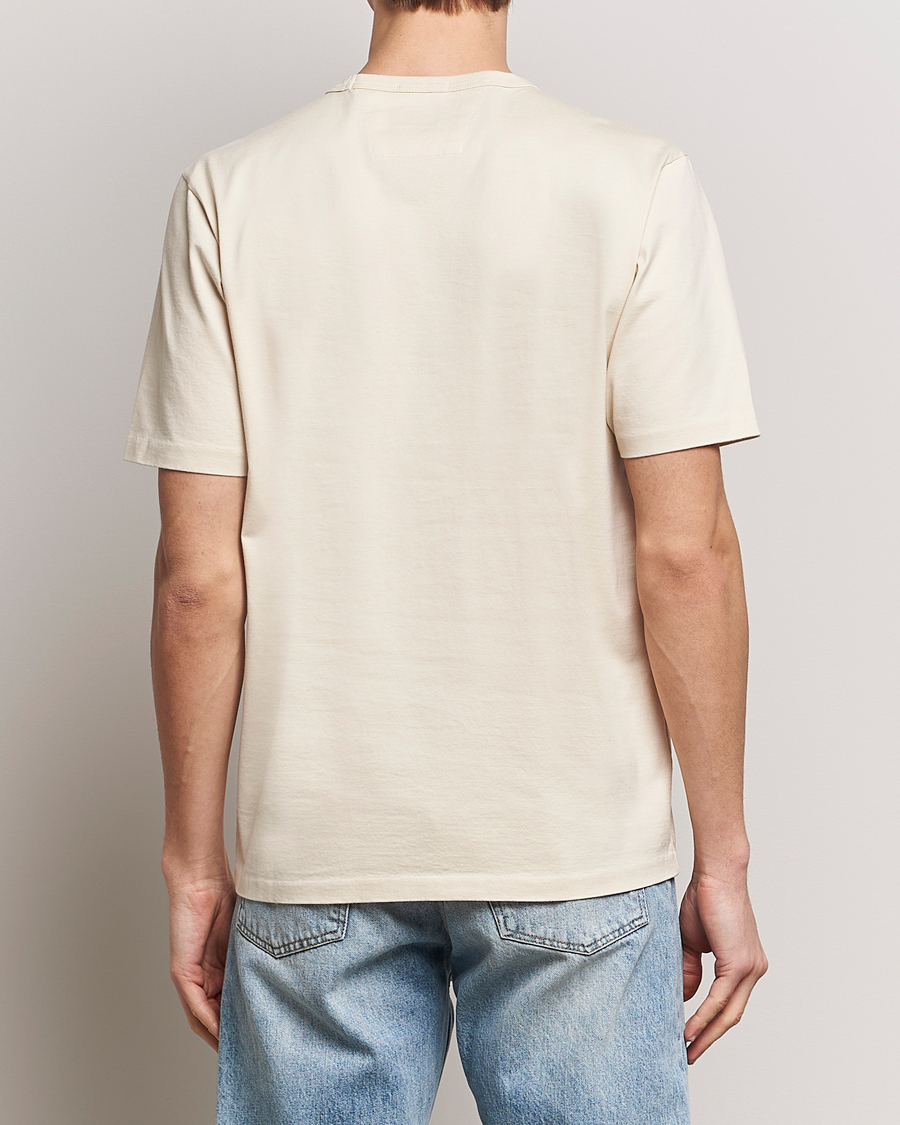 Men | T-Shirts | C.P. Company | Mercerized Heavy Cotton Logo T-Shirt Ecru