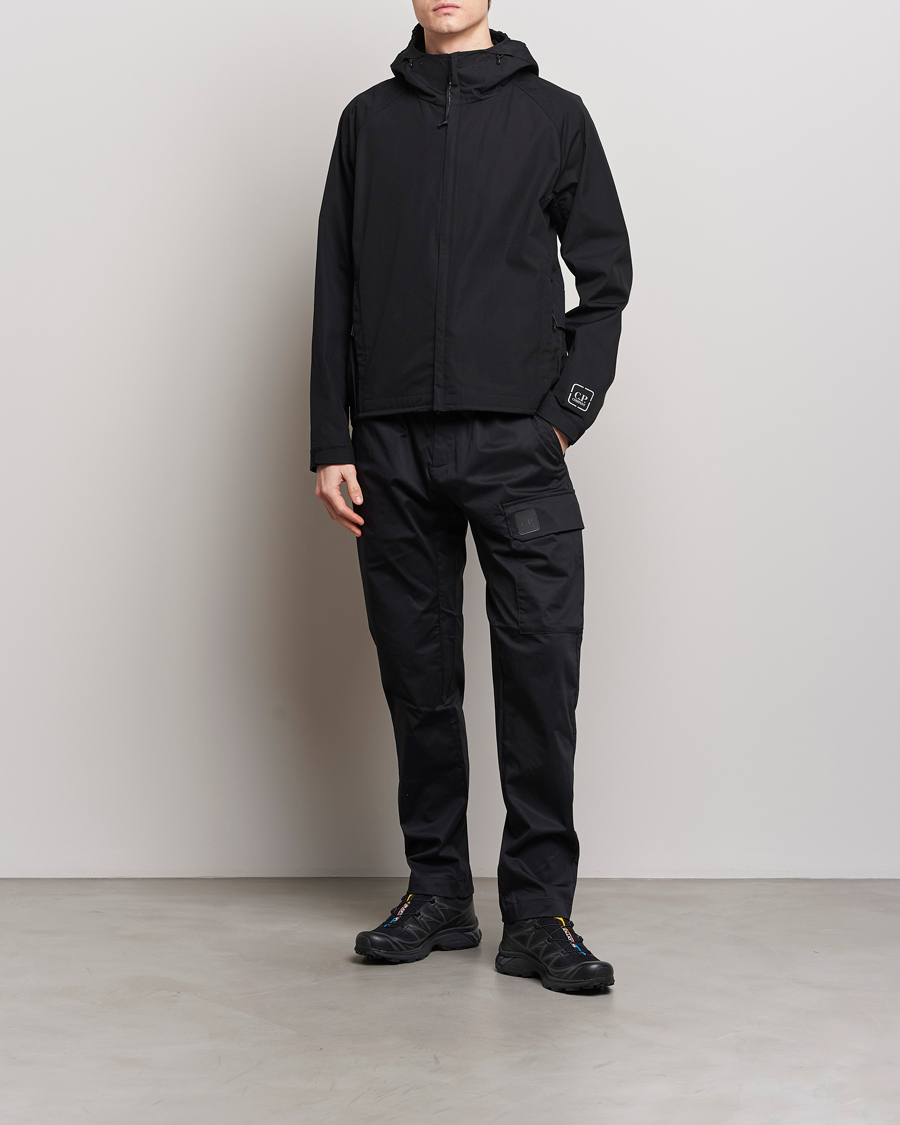 Men | Coats & Jackets | C.P. Company | Metropolis Water Resistant Hyst Cotton Jacket Black