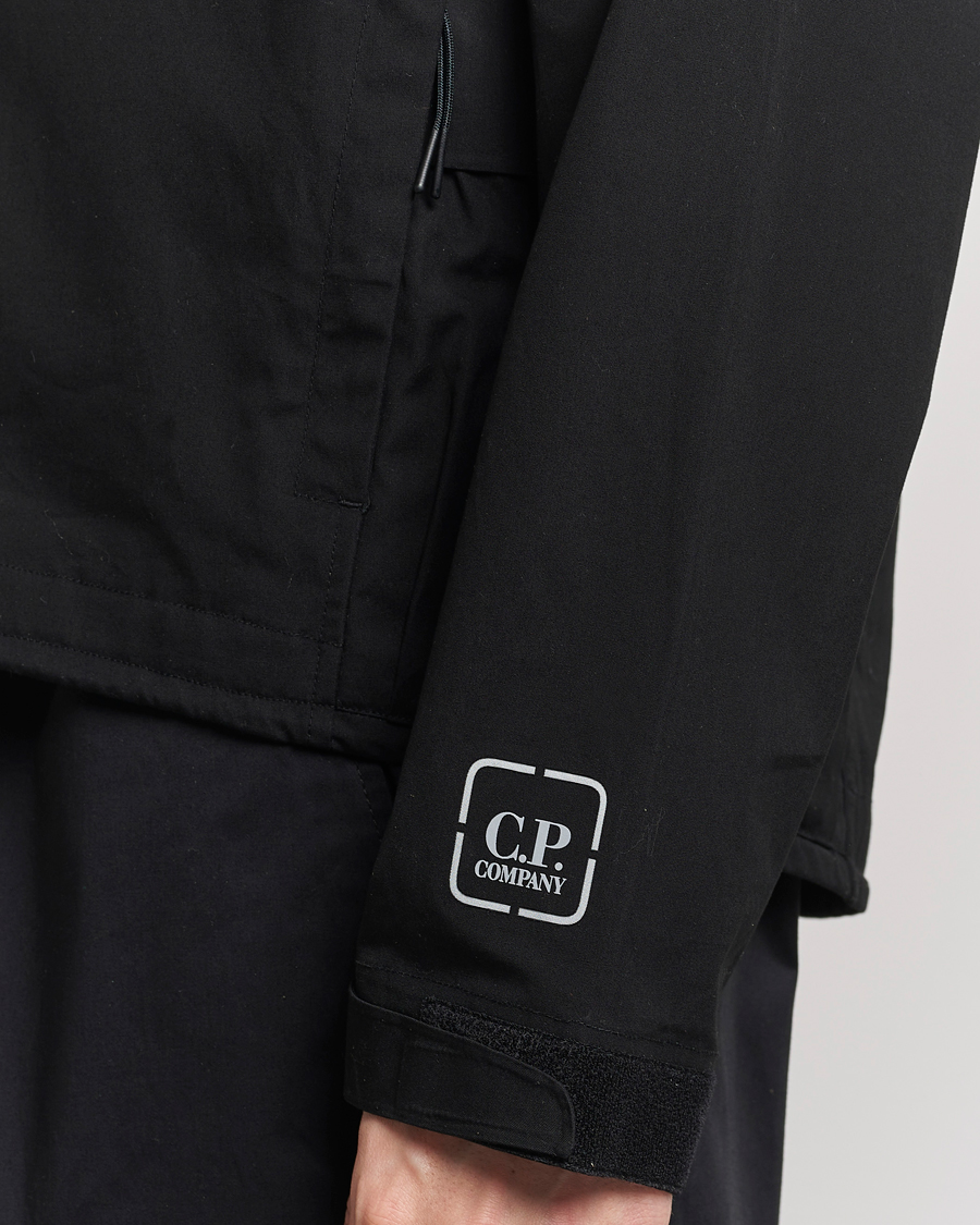 Men | Coats & Jackets | C.P. Company | Metropolis Water Resistant Hyst Cotton Jacket Black