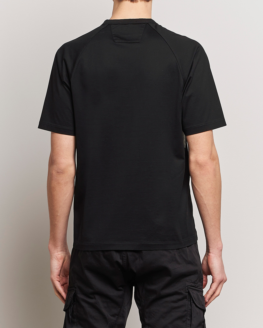 Men | T-Shirts | C.P. Company | Metropolis Mercerized Jersey Tonal Logo T-Shirt Black