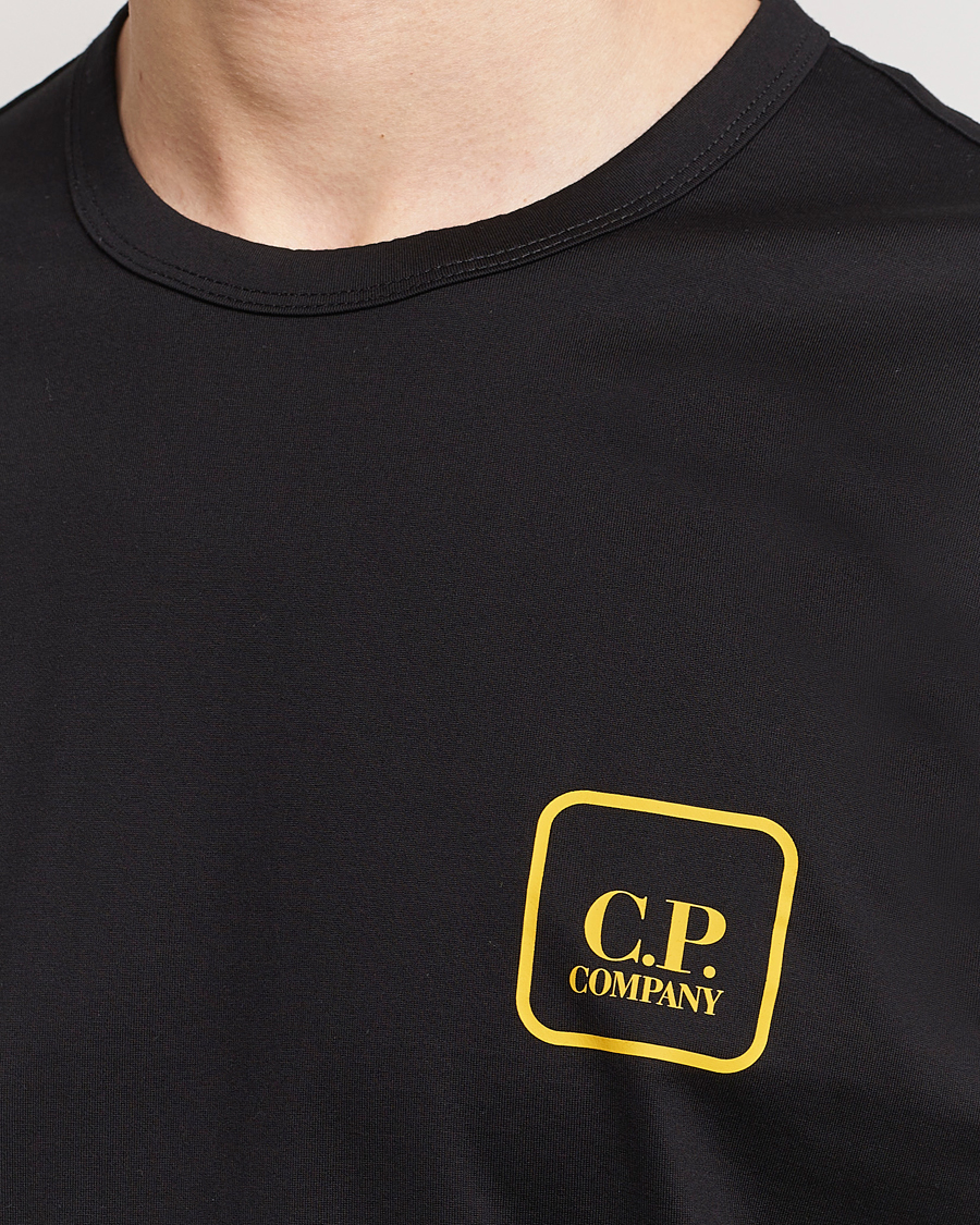 Men | T-Shirts | C.P. Company | Metropolis Mercerized Jersey Back Logo T-Shirt Black