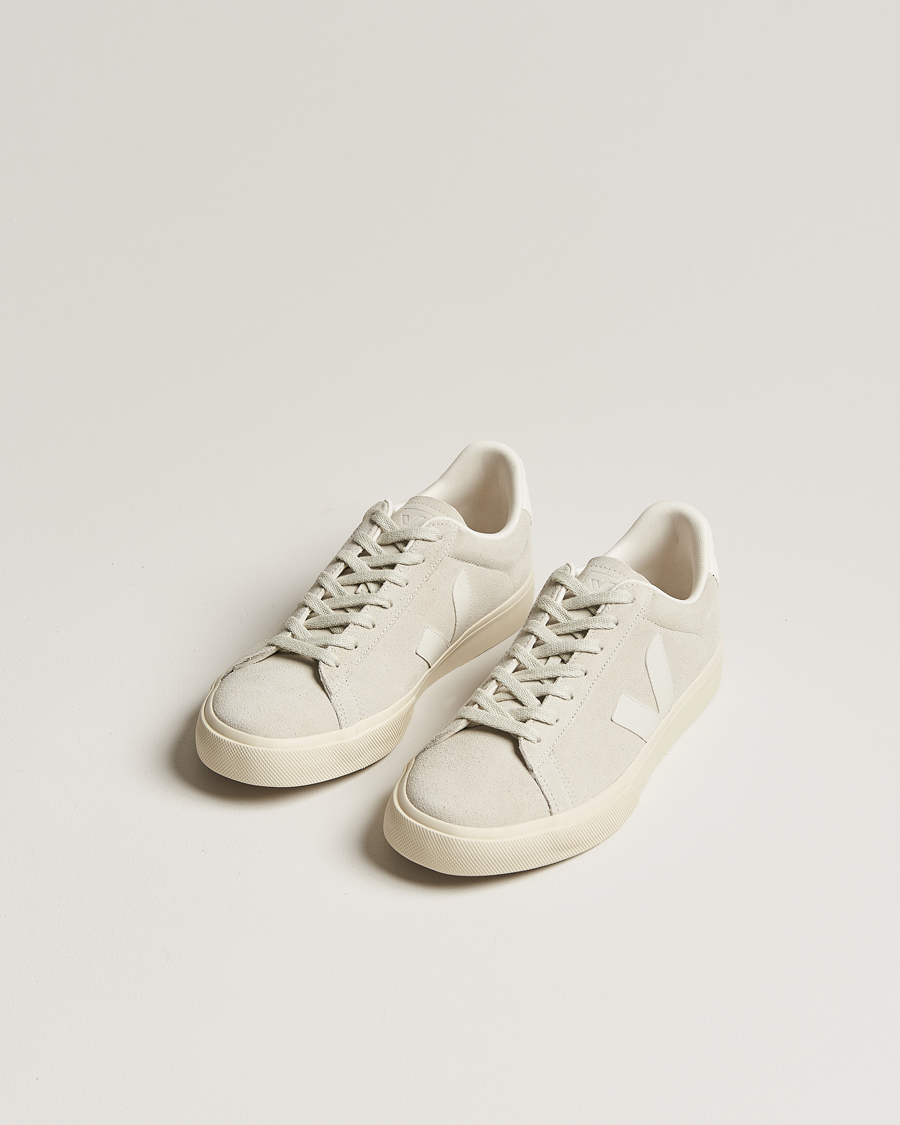 Men | Veja Campo Suede Sneaker Natural White | Veja | Campo Suede Sneaker Natural White