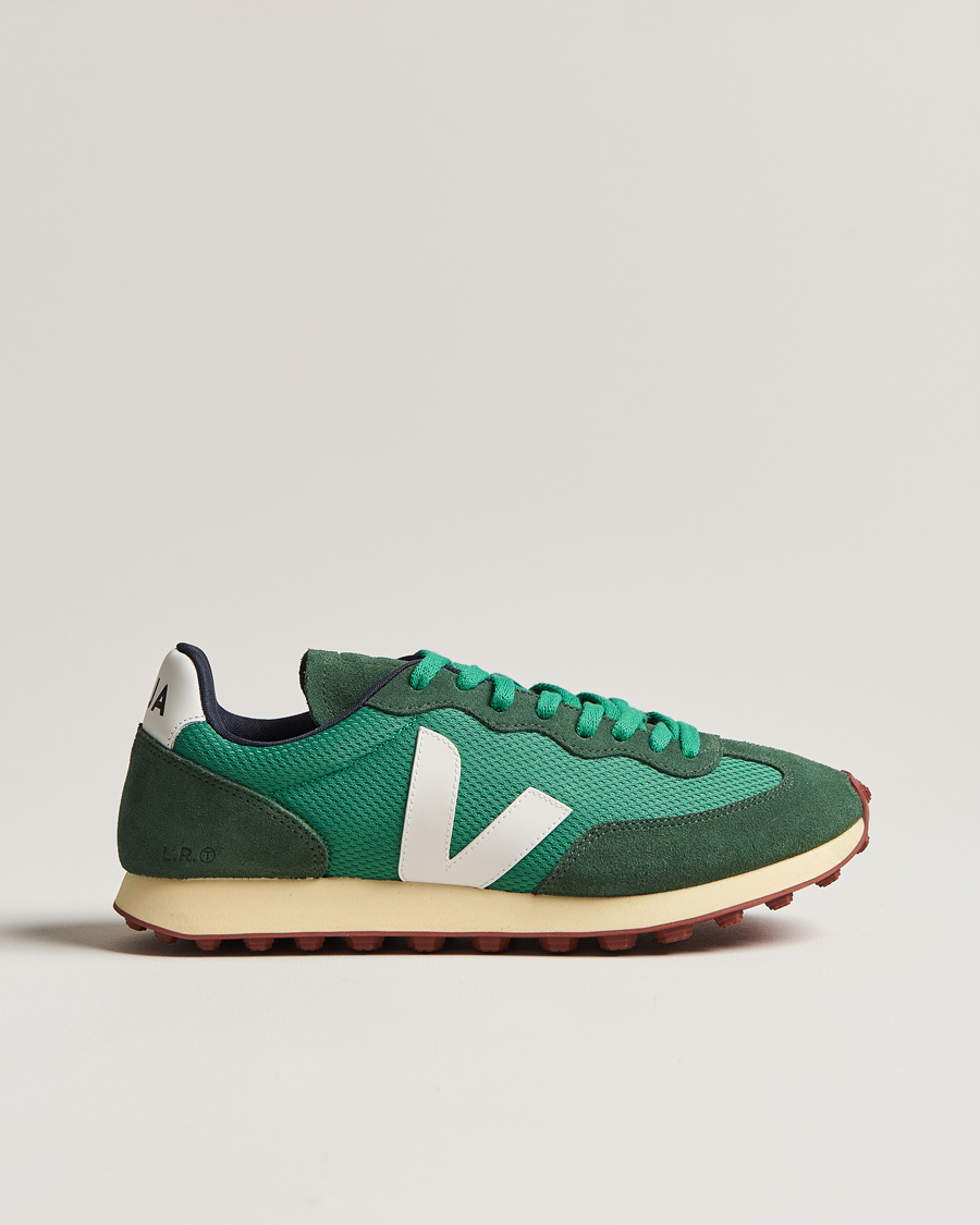 Men | Veja Rio Branco Running Sneaker Emeraude/White | Veja | Rio Branco Running Sneaker Emeraude/White
