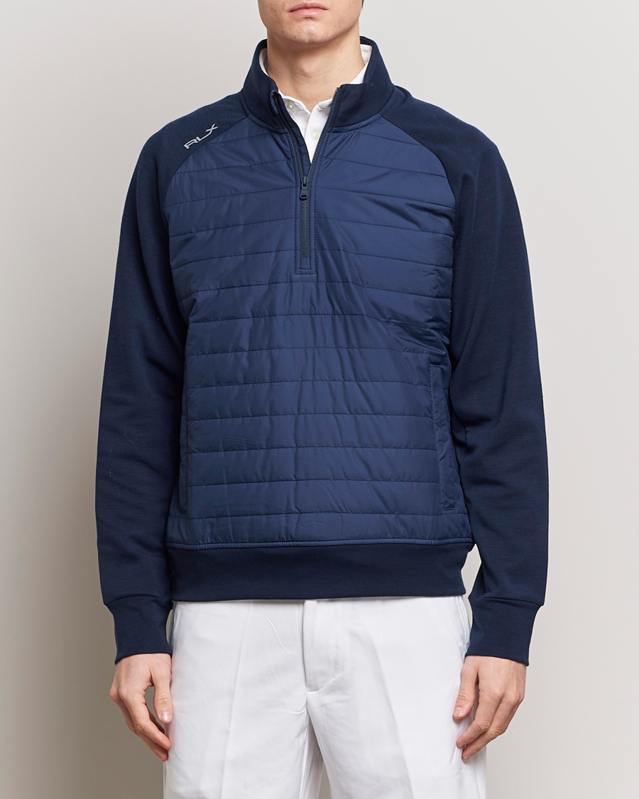 Men | Sweaters & Knitwear | RLX Ralph Lauren | Performance Hybrid Half Zip Refined Navy