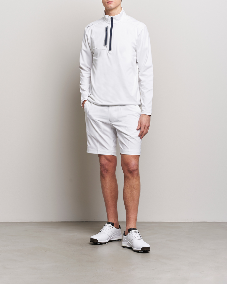 Men | Sweaters & Knitwear | RLX Ralph Lauren | Luxury Jersey Half Zip Ceramic White