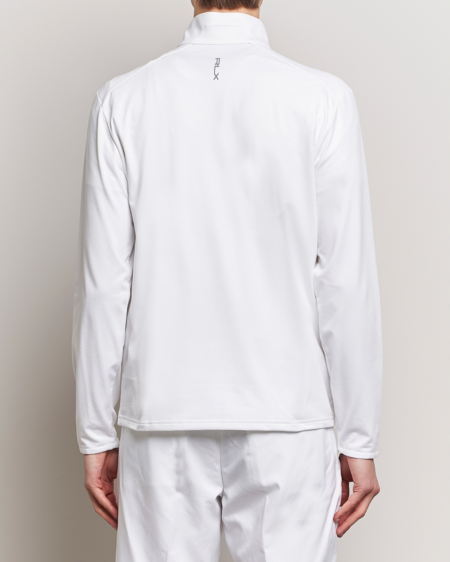Men | Sweaters & Knitwear | RLX Ralph Lauren | Luxury Jersey Half Zip Ceramic White