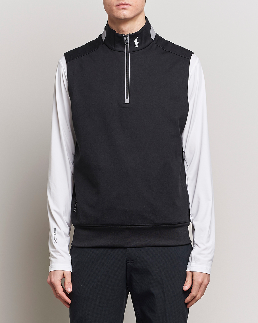 Men | Sweaters & Knitwear | RLX Ralph Lauren | Luxury Performance Vest Polo Black