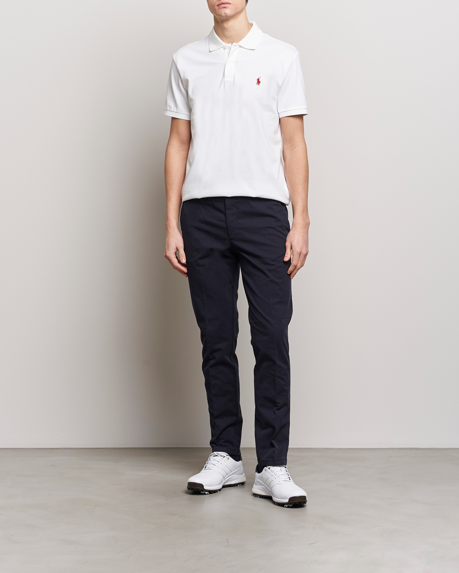 Men | Polo Shirts | Polo Ralph Lauren Golf | Performance Stretch Polo Ceramic White