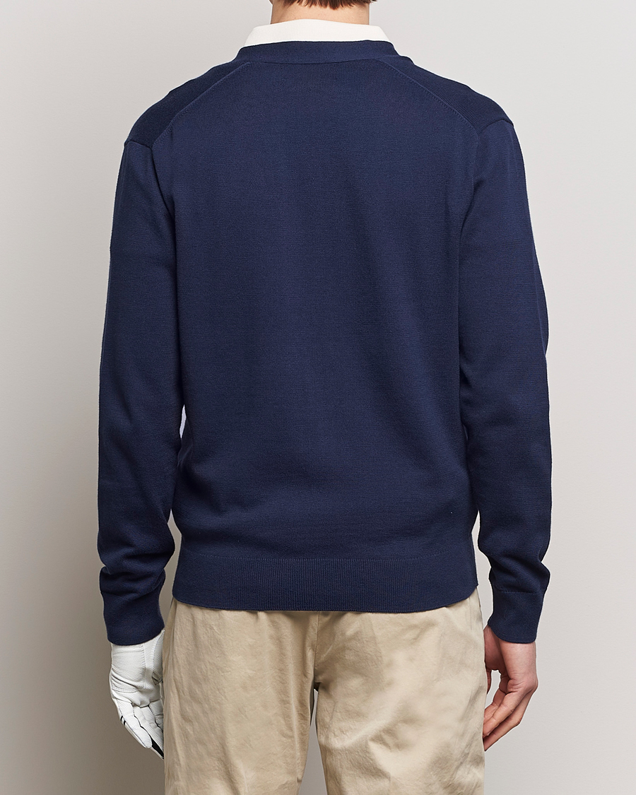 Men | Sweaters & Knitwear | RLX Ralph Lauren | Cotton Cardigan Refined Navy