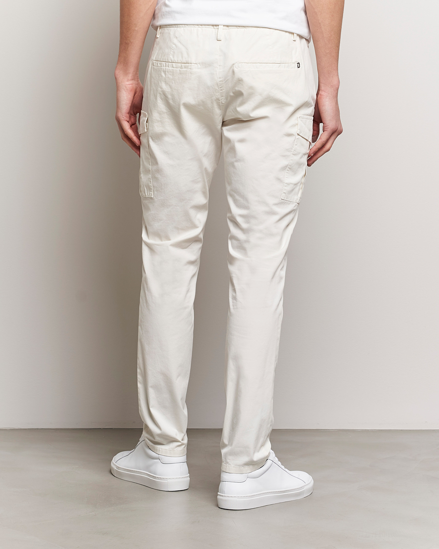 Men | Trousers | Dondup | Eddie Cargo Pants Off White