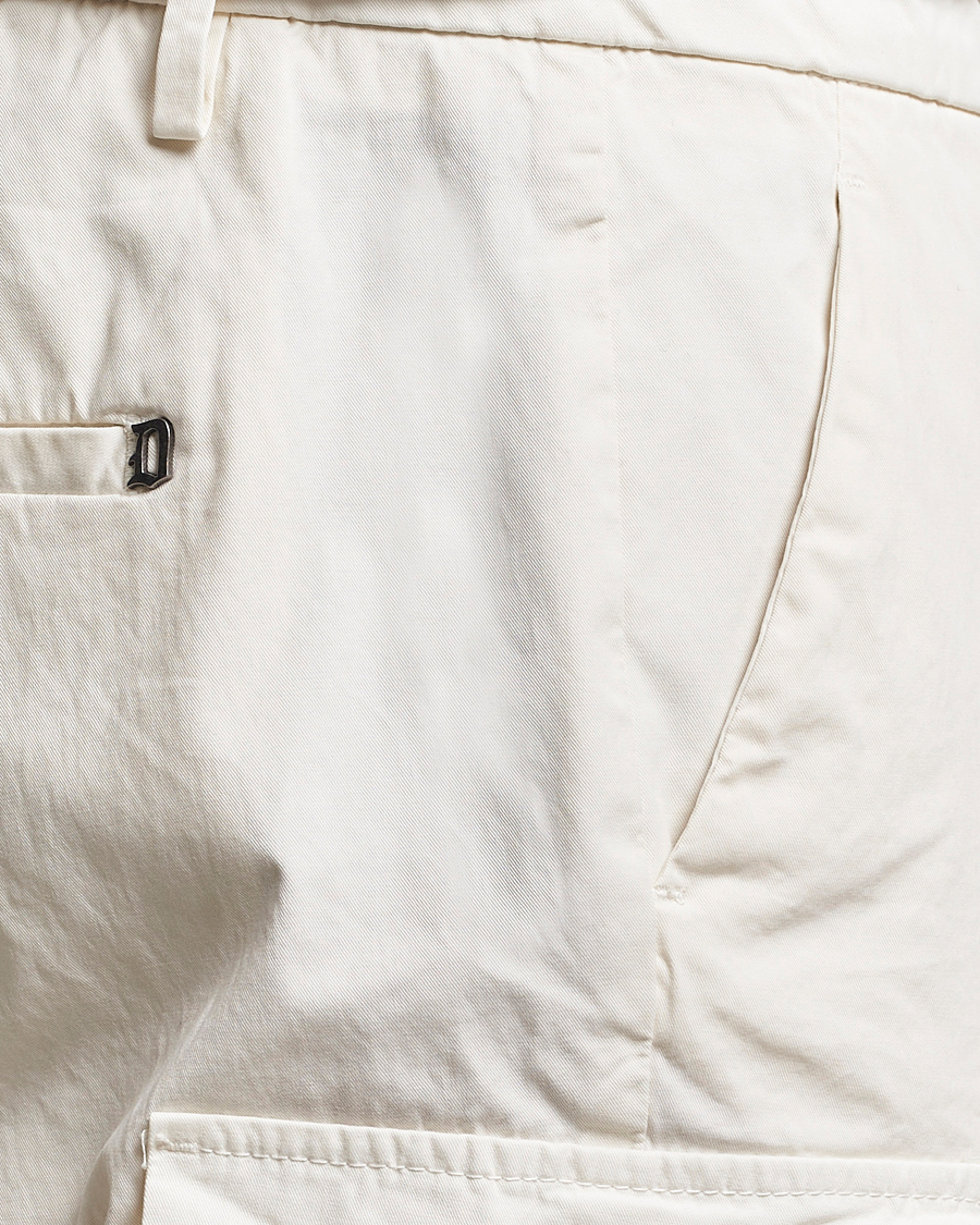 Men | Trousers | Dondup | Eddie Cargo Pants Off White
