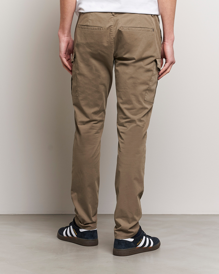 Men | Trousers | Dondup | Eddie Cargo Pants Dark Beige