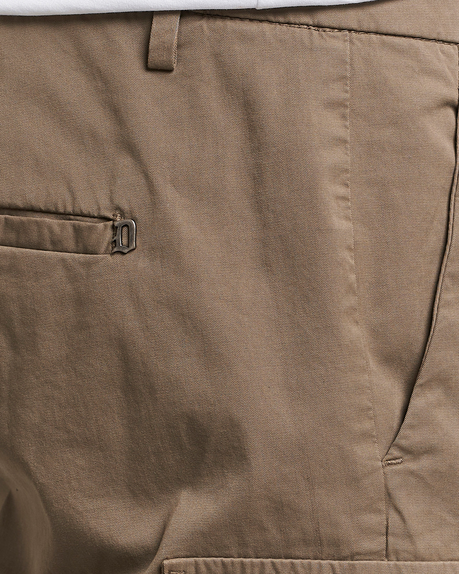 Men | Trousers | Dondup | Eddie Cargo Pants Dark Beige