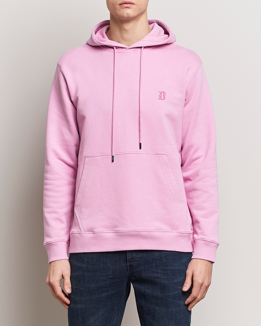 Men | Sweaters & Knitwear | Dondup | Logo Hoodie Washed Pink