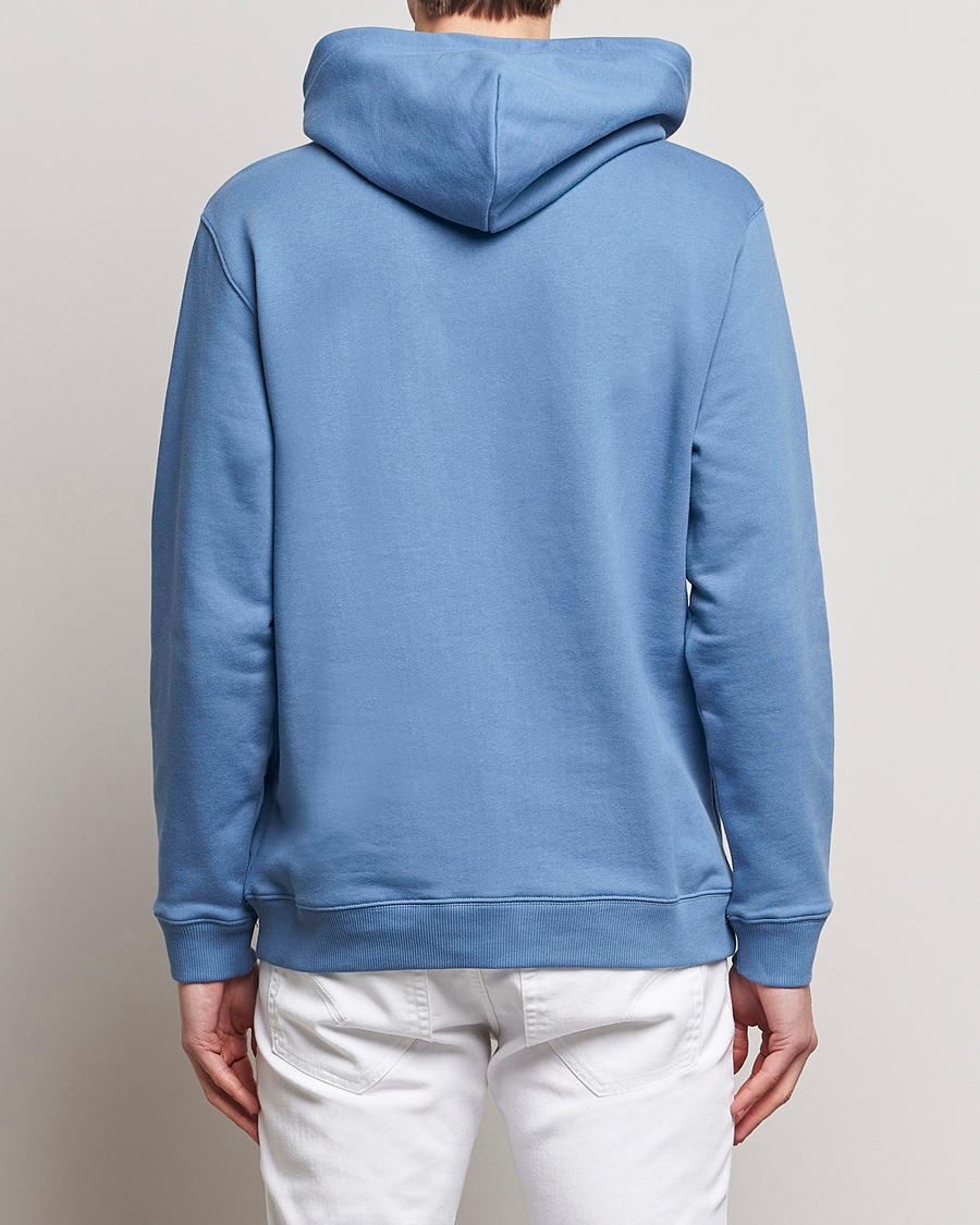 Men | Sweaters & Knitwear | Dondup | Logo Hoodie Washed Blue