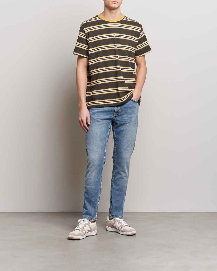 Men | T-Shirts | Nudie Jeans | Leif Striped Crew Neck T-Shirt Multi