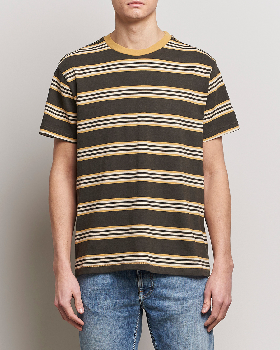 Men | T-Shirts | Nudie Jeans | Leif Striped Crew Neck T-Shirt Multi