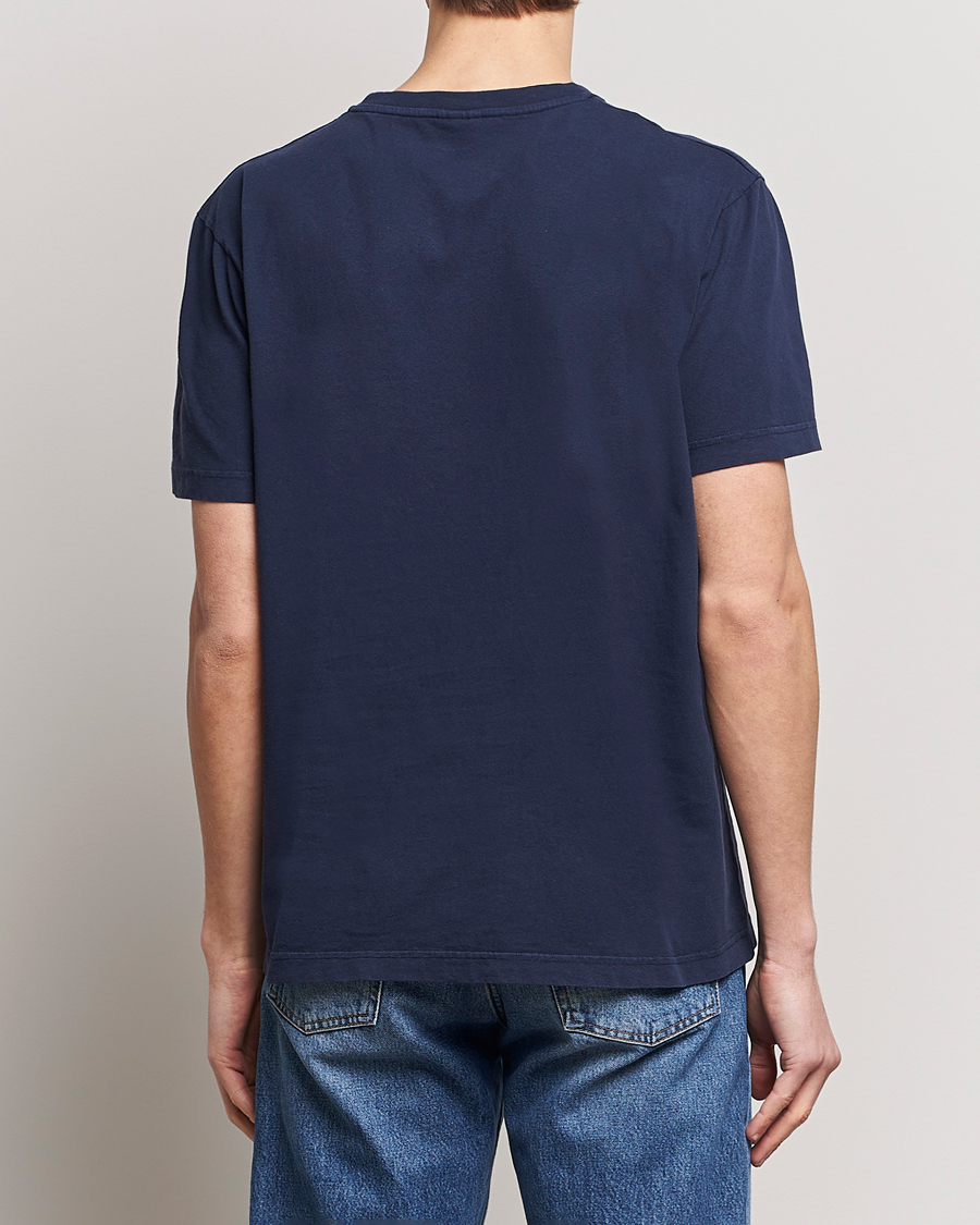 Men | T-Shirts | Nudie Jeans | Uno Everyday Crew Neck T-Shirt Blue