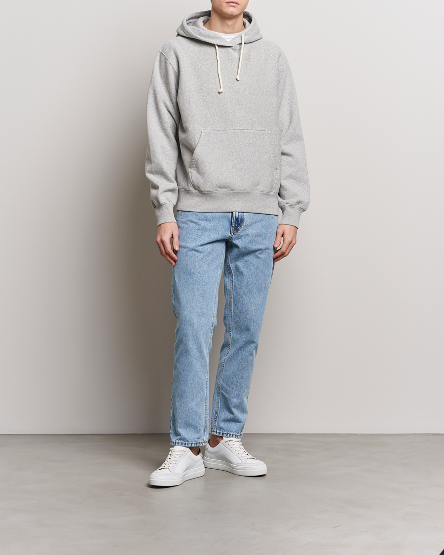 Men | Sweaters & Knitwear | Nudie Jeans | Fredrik Hoodie Grey Melange