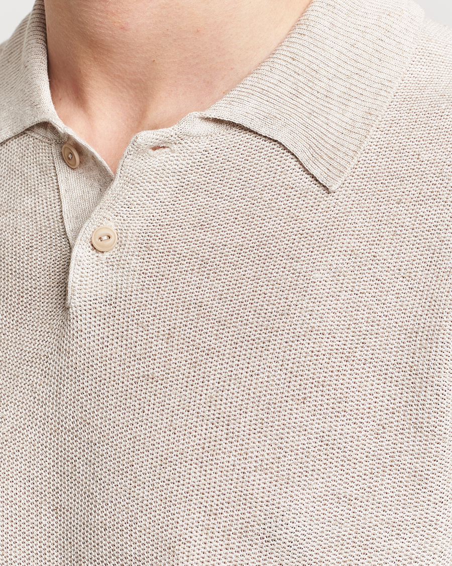 Men | Polo Shirts | A.P.C. | Jay Knitted Polo Beige