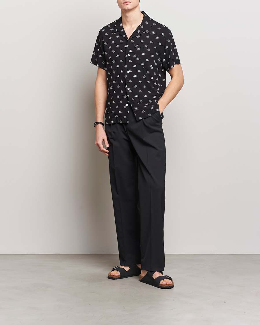 Men | Shirts | A.P.C. | Lloyd Printed Paisley Resort Shirt Black