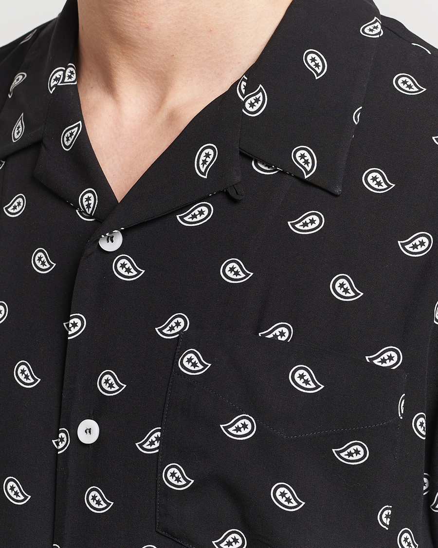 Men | Shirts | A.P.C. | Lloyd Printed Paisley Resort Shirt Black