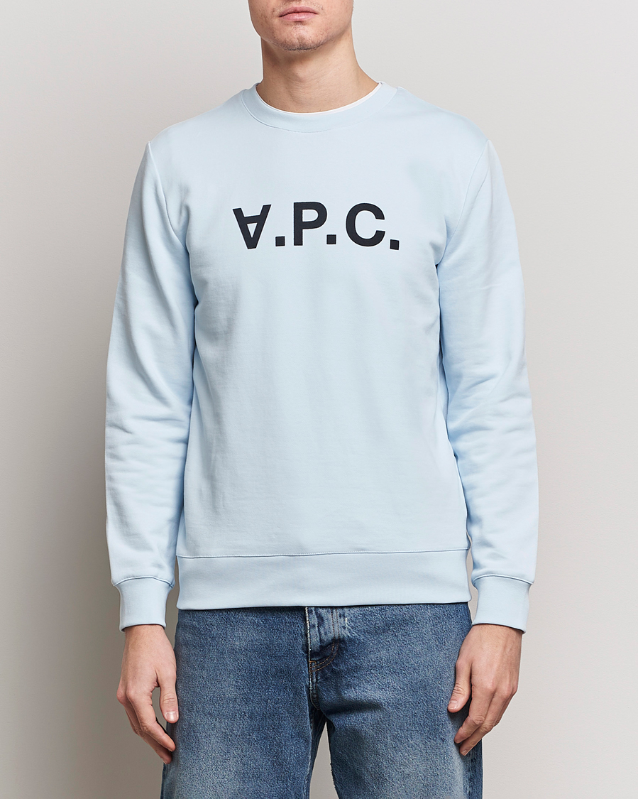 Men | Sweaters & Knitwear | A.P.C. | VPC Sweatshirt Light Blue
