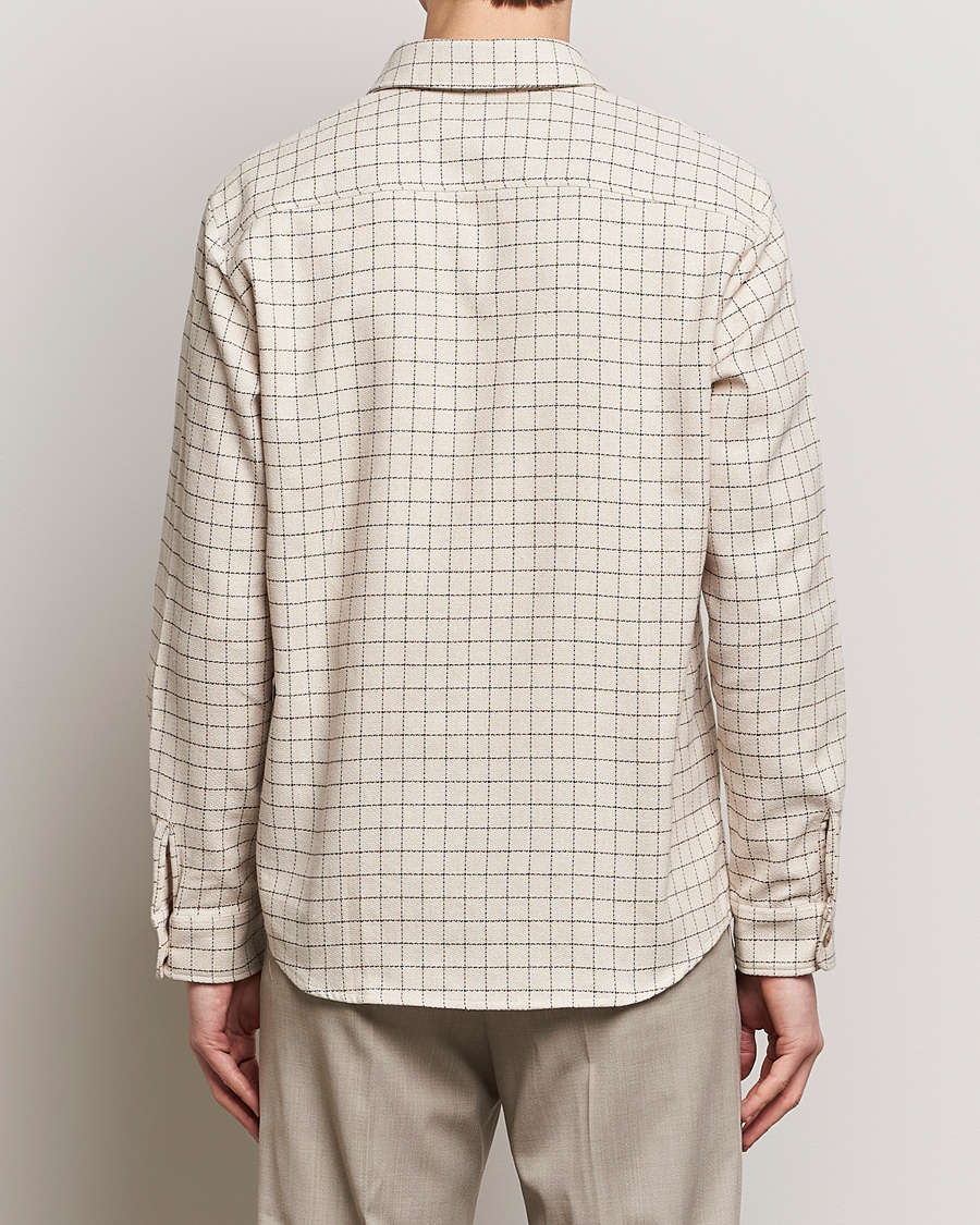 Men | Shirts | A.P.C. | Trek Checked Overshirt Ecru
