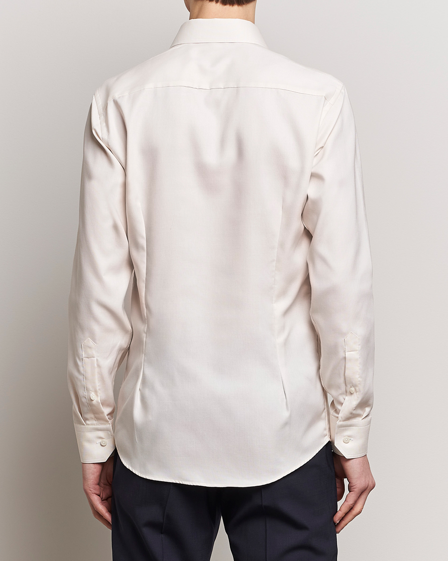 Men | Shirts | Eton | Slim Fit Twill Shirt Light Yellow