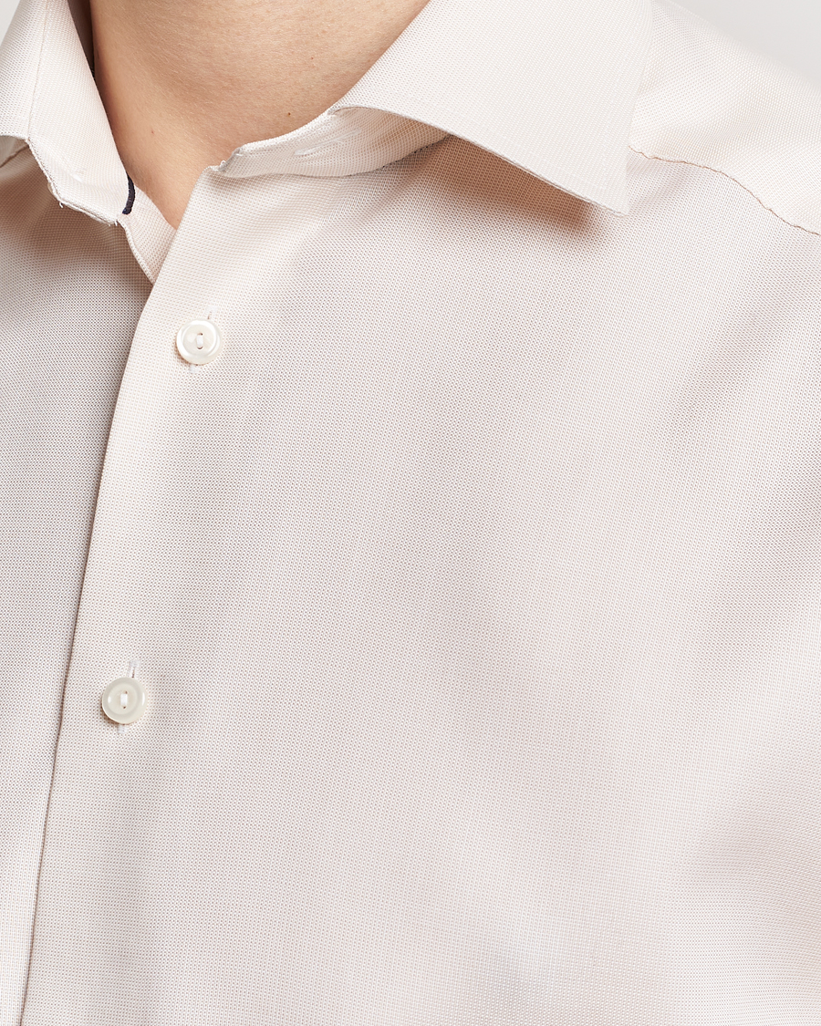 Men | Shirts | Eton | Slim Fit Twill Shirt Light Yellow