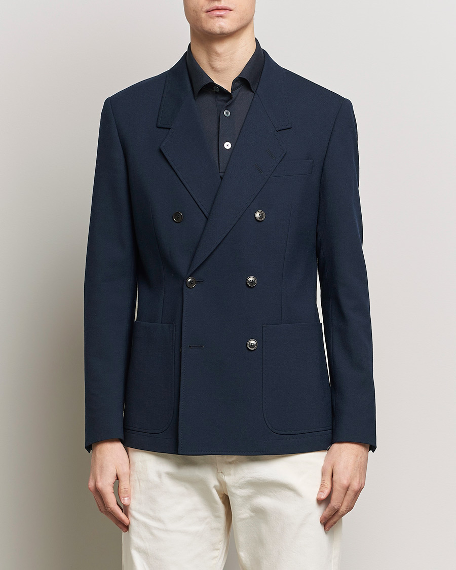 Men | Blazers | Tiger of Sweden | Jeen Double Breasted Blazer Light Ink