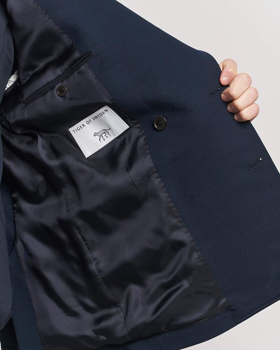 Men | Blazers | Tiger of Sweden | Jeen Double Breasted Blazer Light Ink