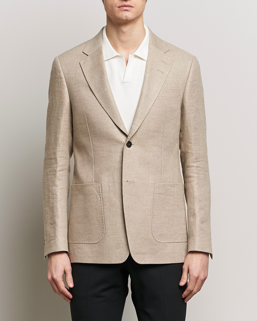 Men | Blazers | Tiger of Sweden | Justin Linen Blazer Feather